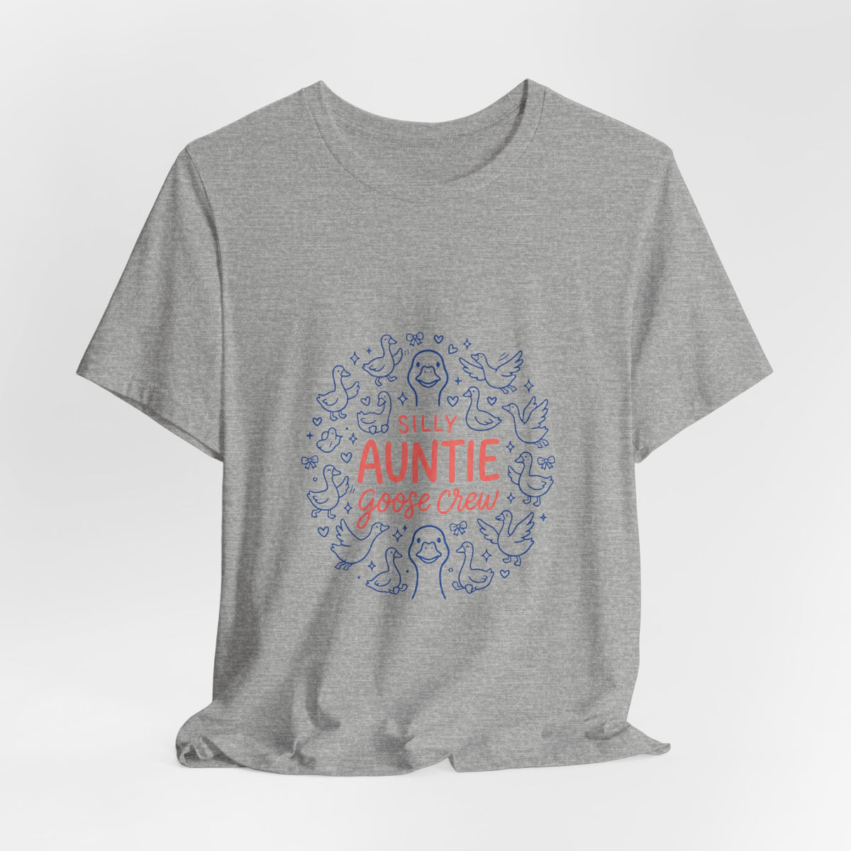 Silly Auntie Goose Crew T-Shirt | Auntie Apparel, New Aunt Tee