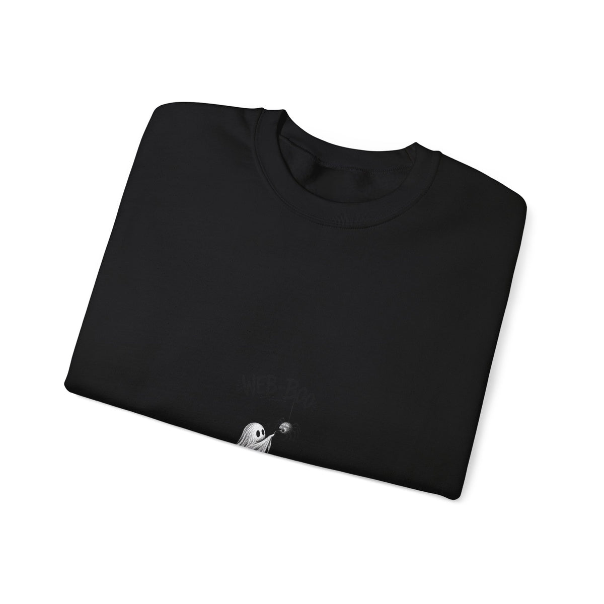 Ghost & Spider web sweatshirt — "Wee-Boo" Cute Halloween Crewneck