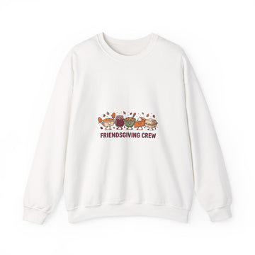 Friendsgiving Crew sweatshirt | Thanksgiving crewneck, fall turkey pumpkin design
