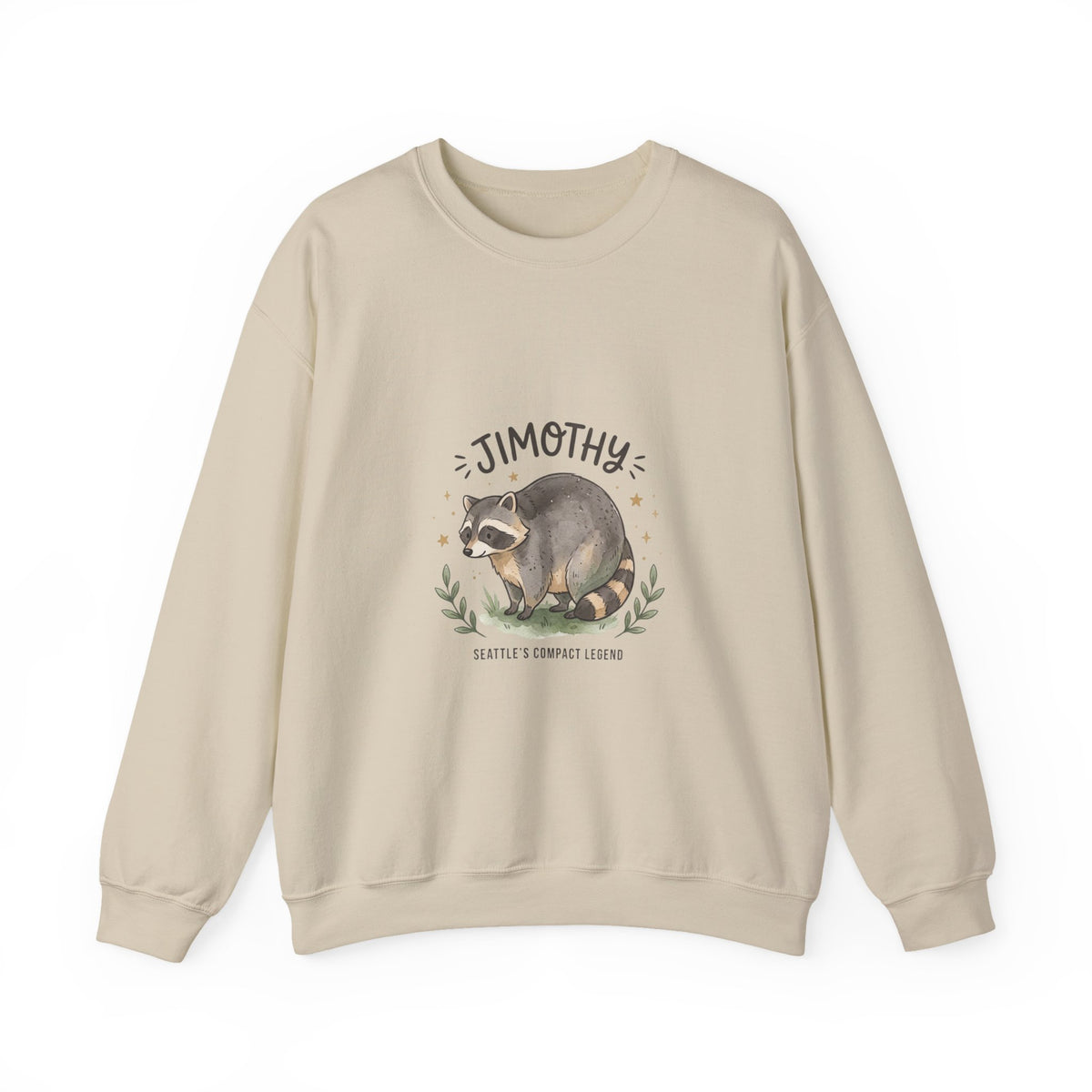 Seattle Raccoon Illustration Sweatshirt | compact raccoon, meme wildlife