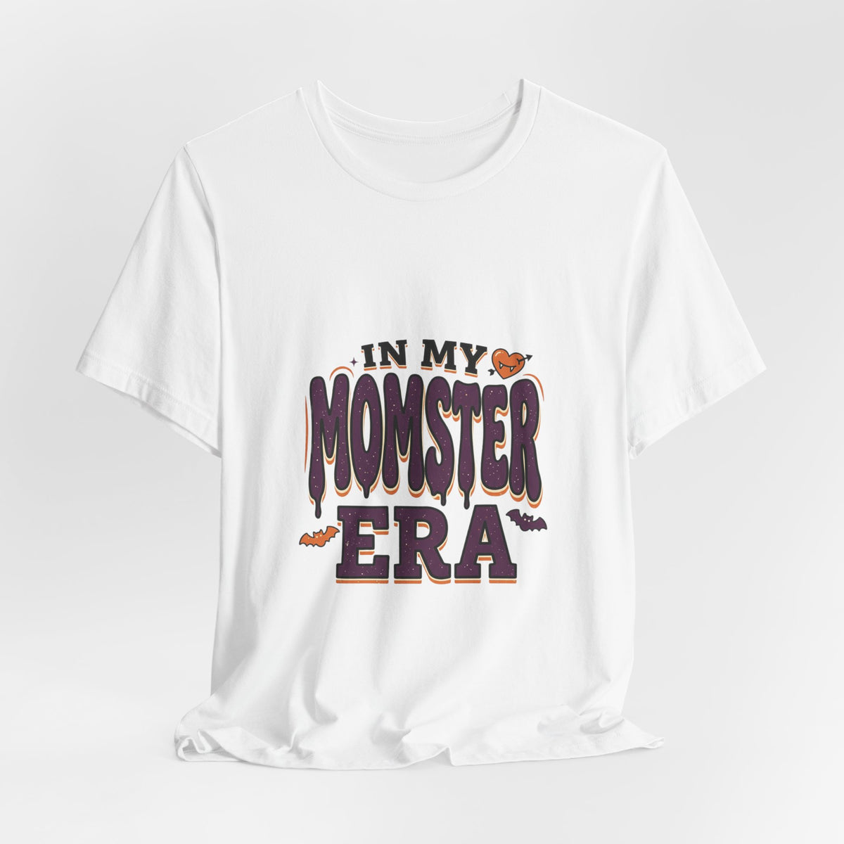 In My Momster Era T-Shirt | Halloween Momster, Drip Lettering, Bats