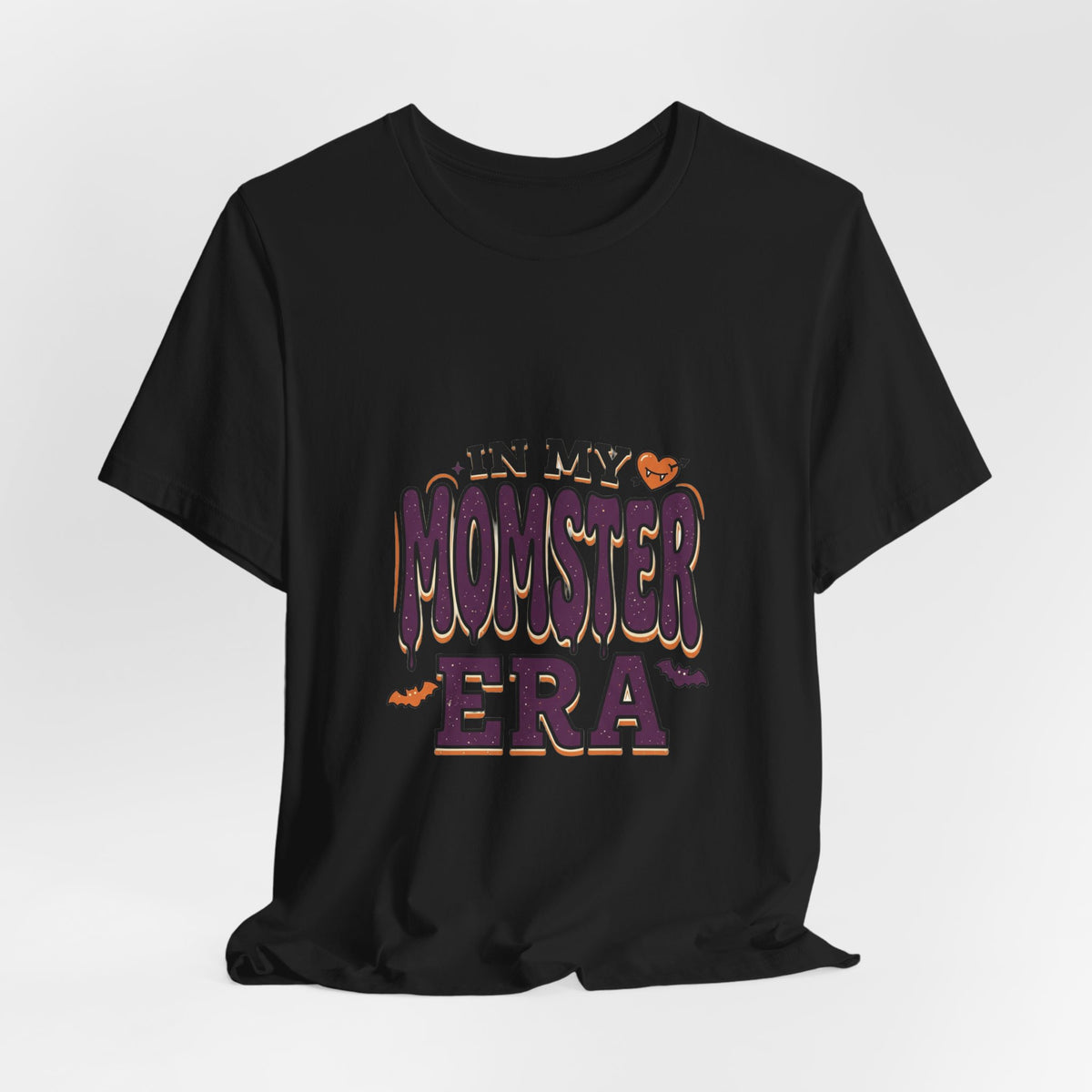 In My Momster Era T-Shirt | Halloween Momster, Drip Lettering, Bats