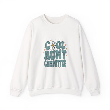 Cool Aunt Committee Sweatshirt | Auntie Apparel, Retro Daisy Graphic