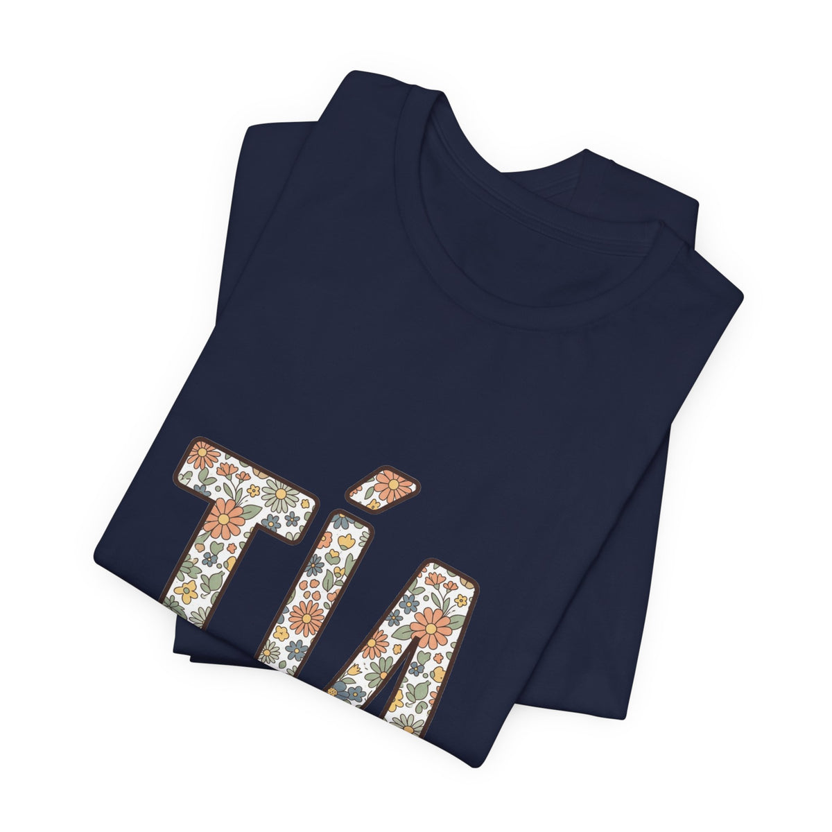 TÍA Floral Letter Tee | Auntie T-shirt, Spanish Auntie Apparel