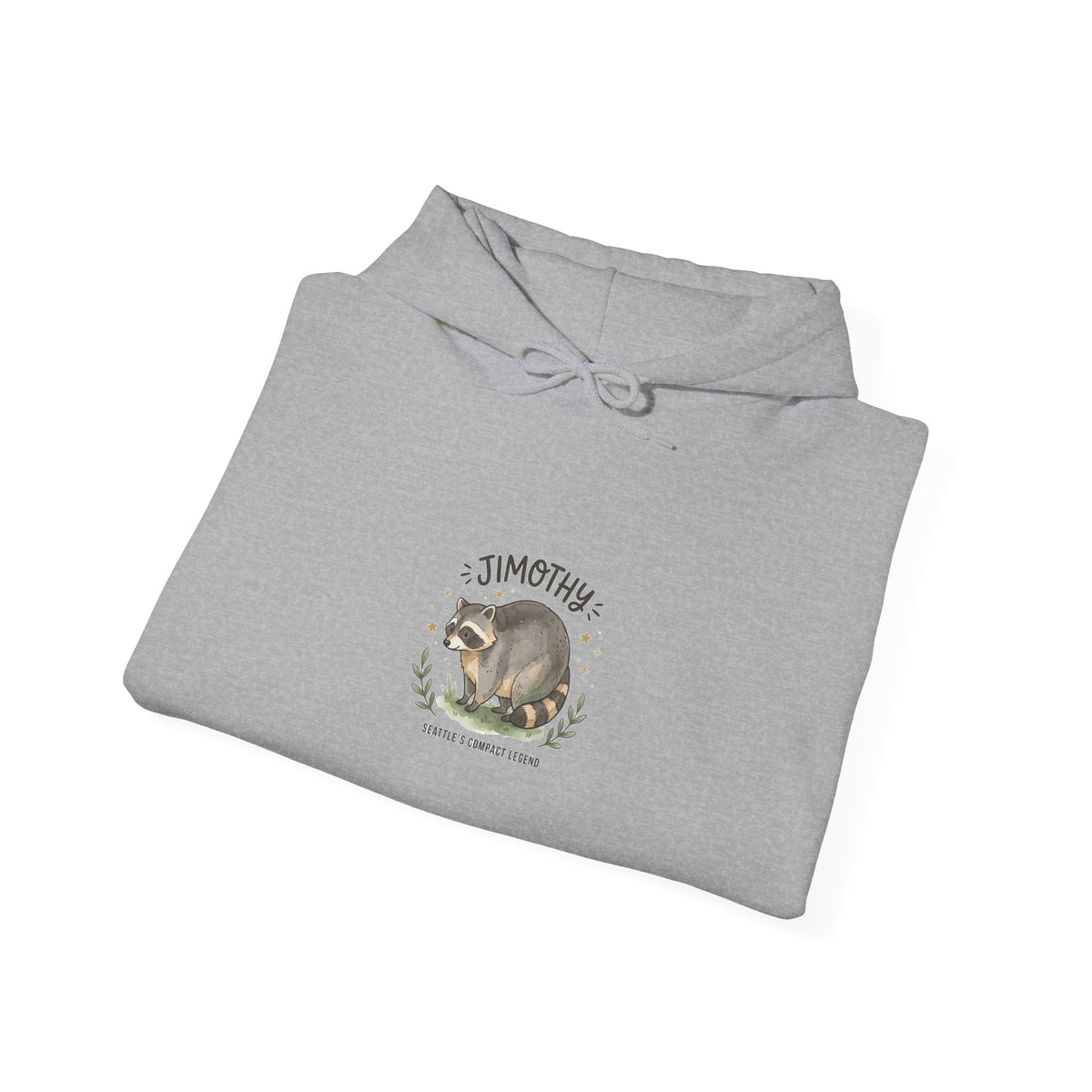 Seattle Raccoon Illustration Hoodie | Jimothy-Inspired Viral Raccoon, Wholesome Meme Style