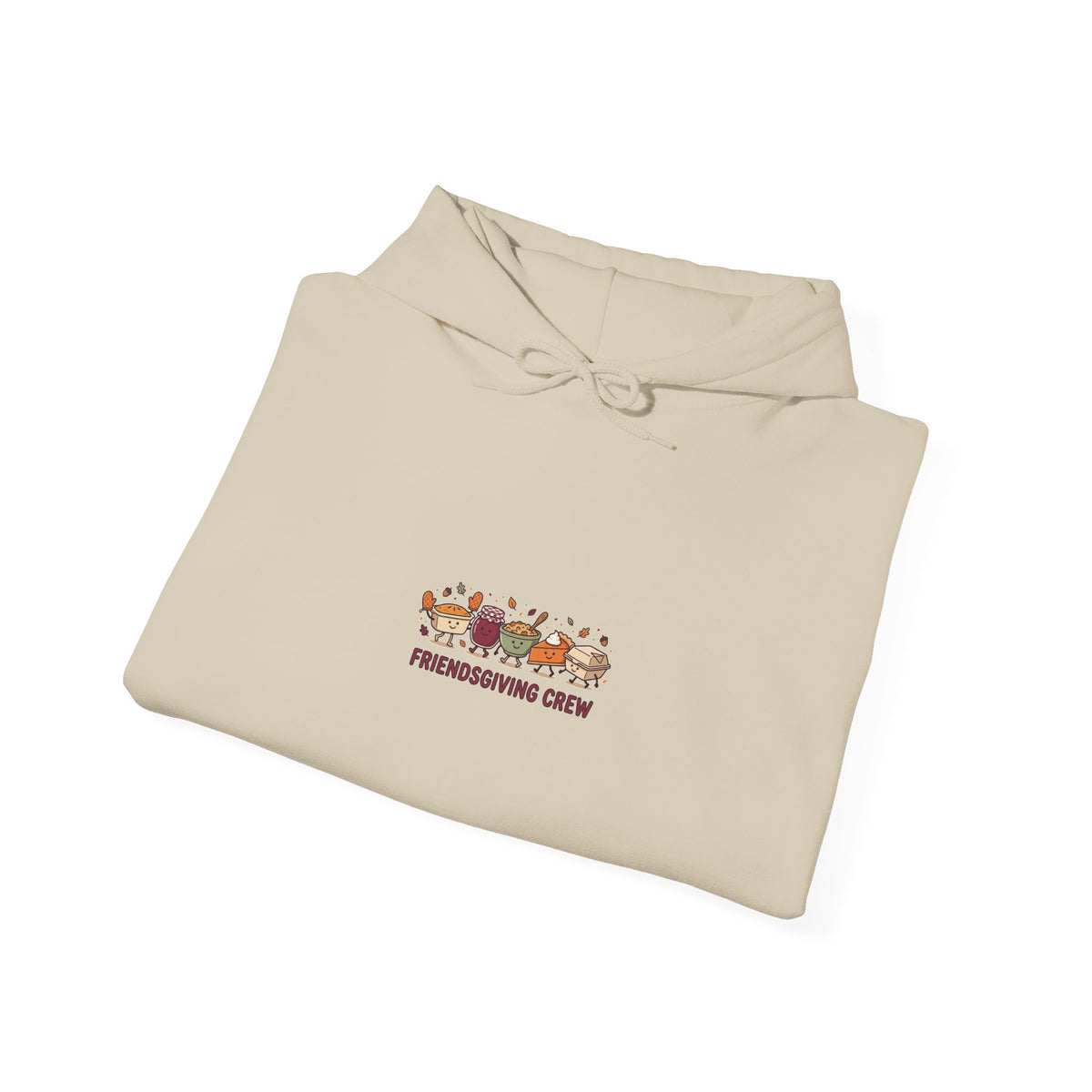 Friendsgiving Crew Hoodie | Thanksgiving turkey, fall foliage, pumpkin pie