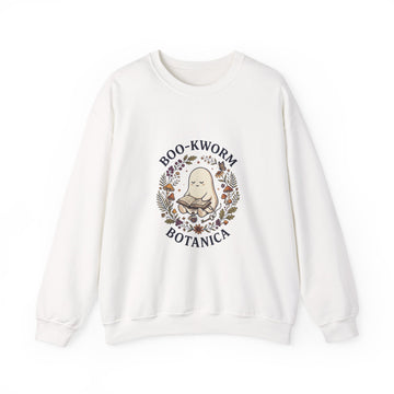 Boo-Kworm Botanica Sweatshirt | Spooky Reader, Cozy Halloween Bookish