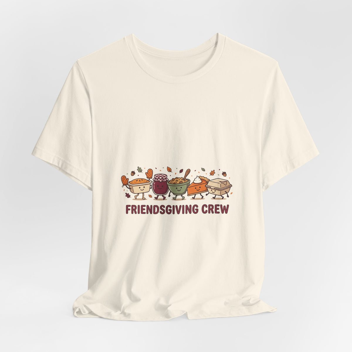 Friendsgiving Crew Tee | Thanksgiving Turkey, Pumpkin Pie, Fall Leaves
