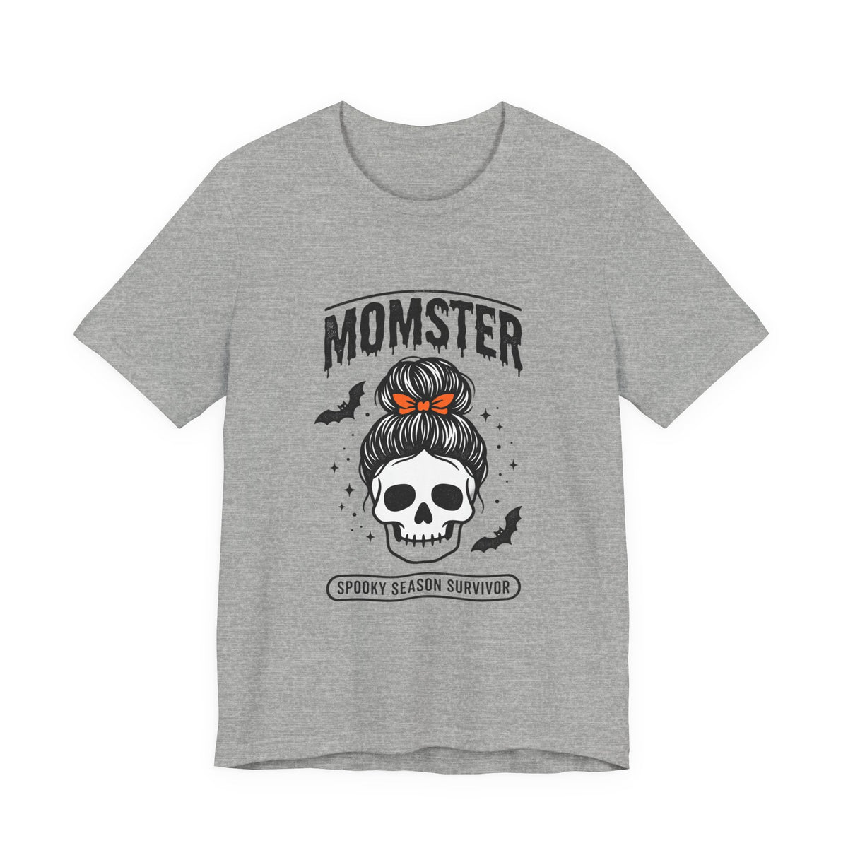 Momster Skull Momster Tee | Halloween mom, bats & spooky lettering
