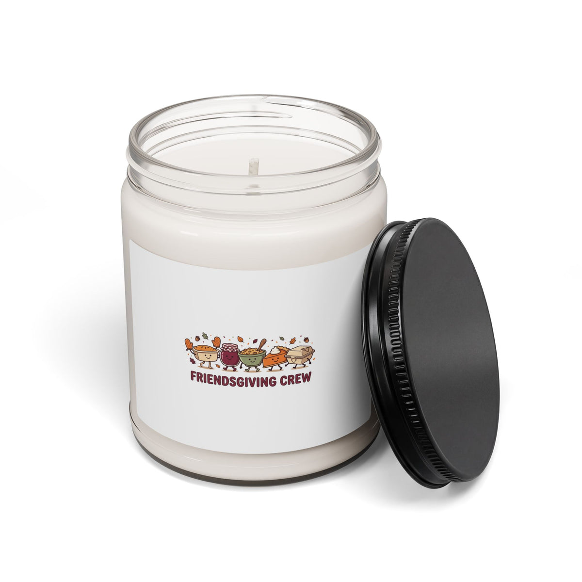 Friendsgiving Crew Candle | Thanksgiving Soy Candle, Pumpkin Pie & Fall Foliage