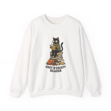 Cozy & Creepy Reader Sweatshirt | Spooky Reader Halloween Bookish