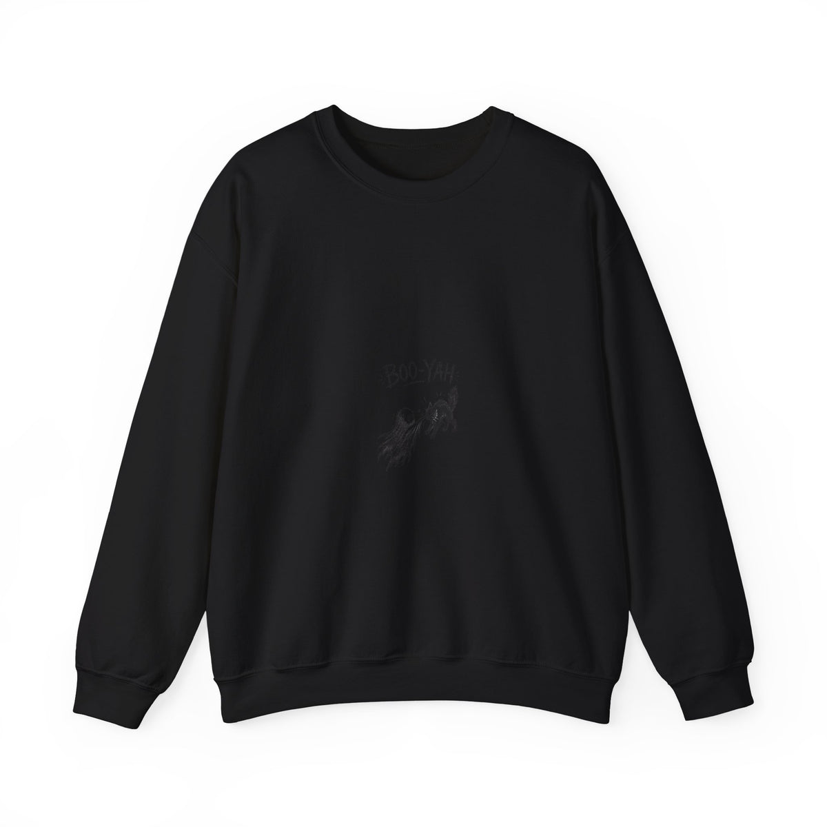 Boo-Yah Ghost Cat Crewneck Sweatshirt