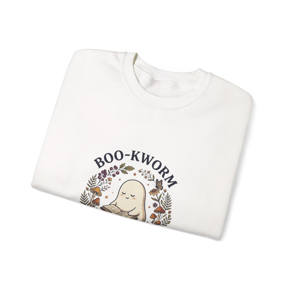 Boo-Kworm Botanica Sweatshirt | Spooky Reader, Cozy Halloween Bookish