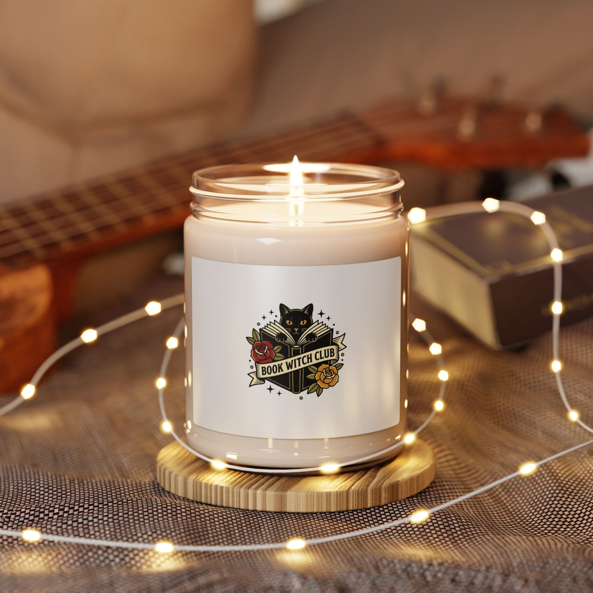 Book Witch Club Candle | Soy Candle, Traditional Tattoo-Inspired