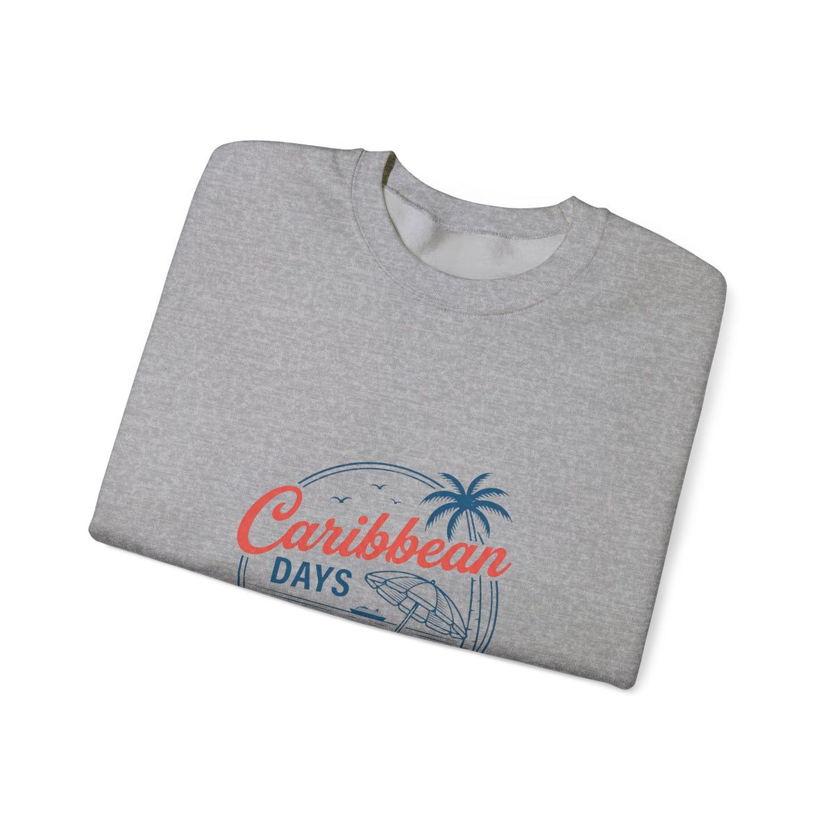 Caribbean Days Tropical Cruise Sweatshirt | Nautical Palm Beach Vibes
