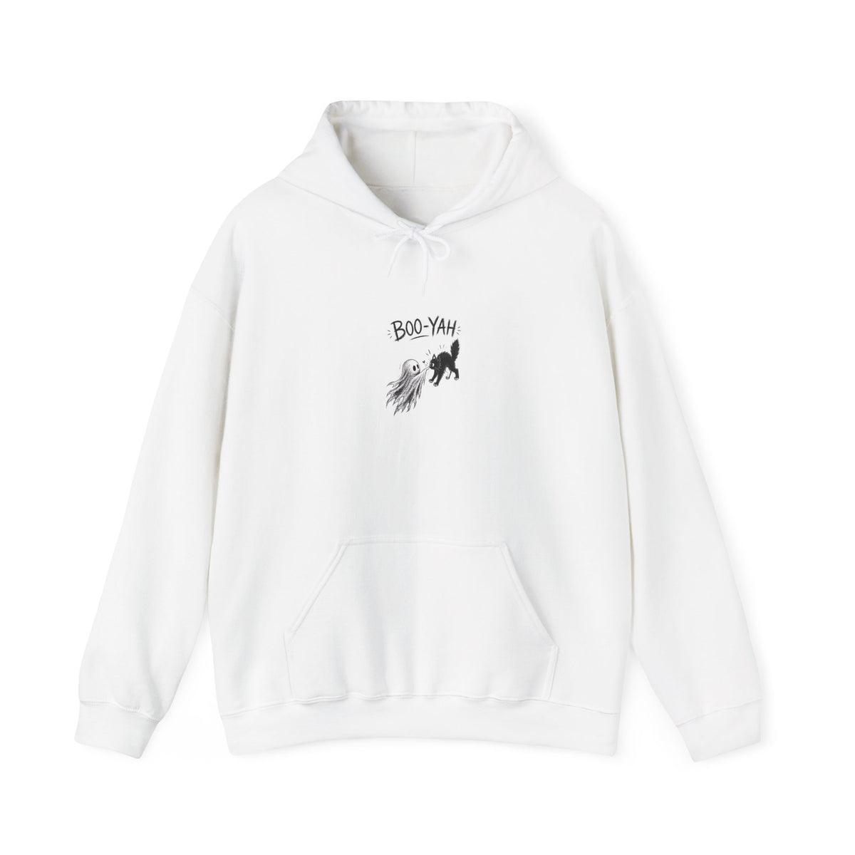 Hoodie — Boo-Yah Black Cat Halloween Graphic
