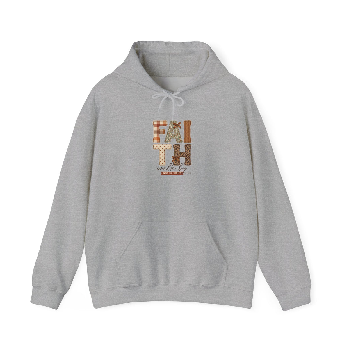 Faith in Autumn Hoodie | Christian Fall Scripture, Leaves & Pumpkin Design