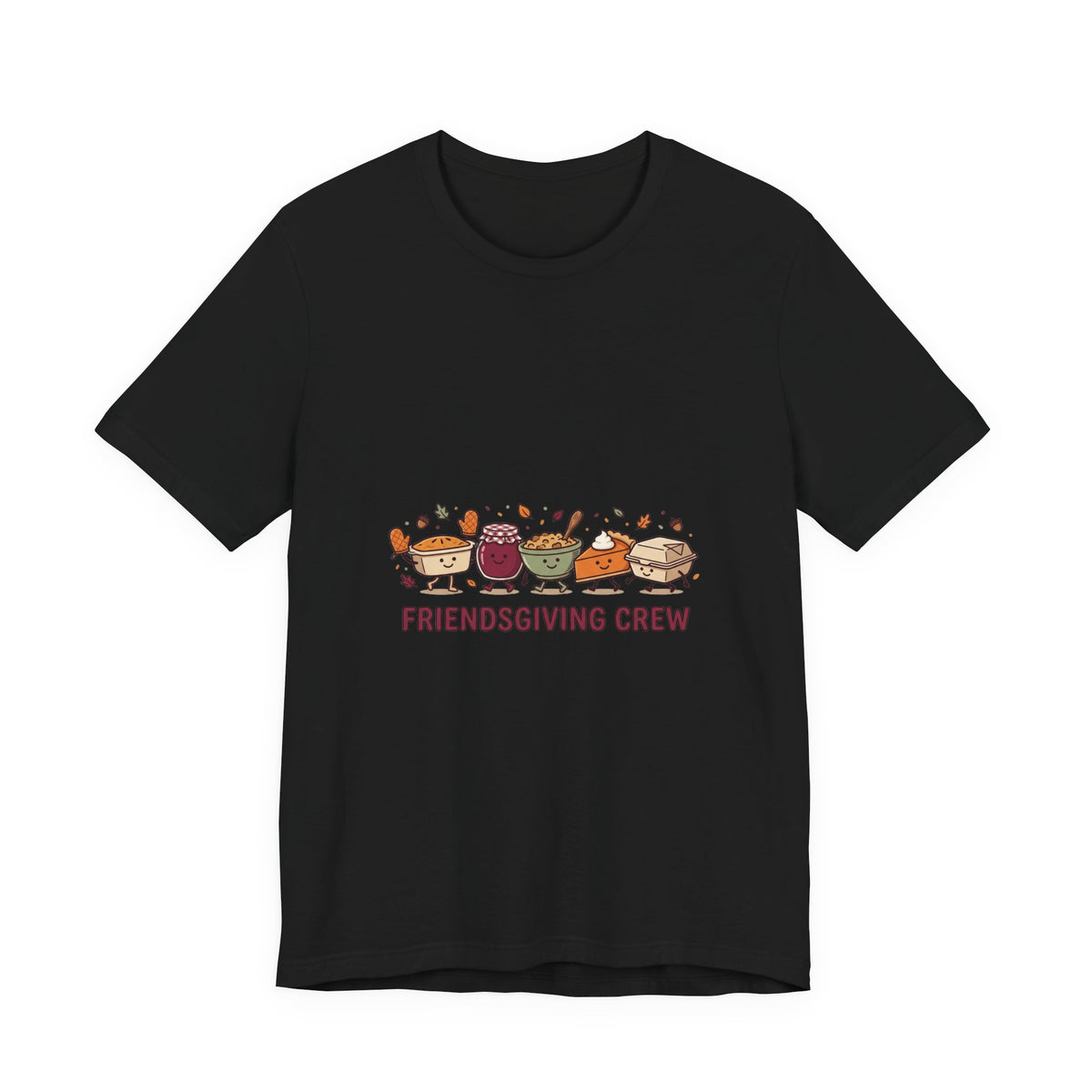 Friendsgiving Crew Tee | Thanksgiving Turkey, Pumpkin Pie, Fall Leaves