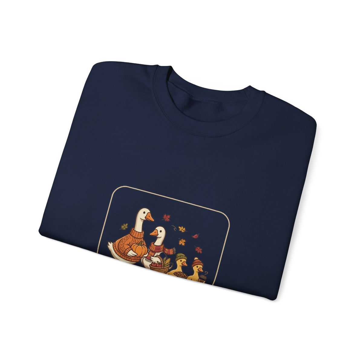 Thankful Flock Sweatshirt | Thanksgiving Turkeys, Fall Leaves, Harvest Cozy