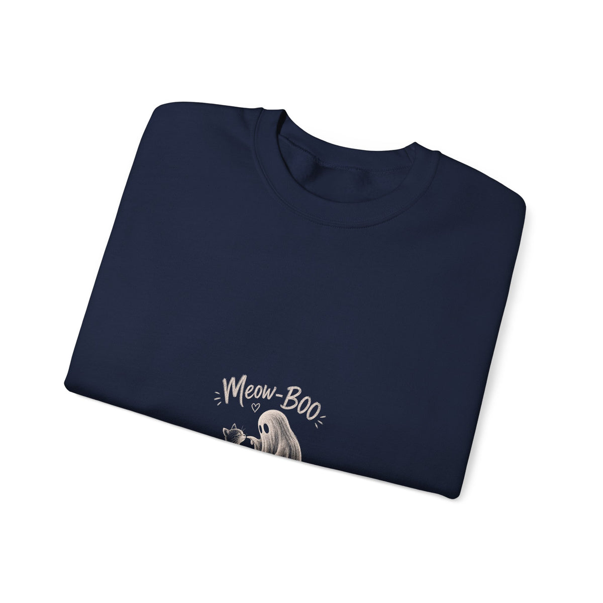 Crewneck Sweatshirt - Cute 'Mom + Boo' Minimalist Dog Mom Design