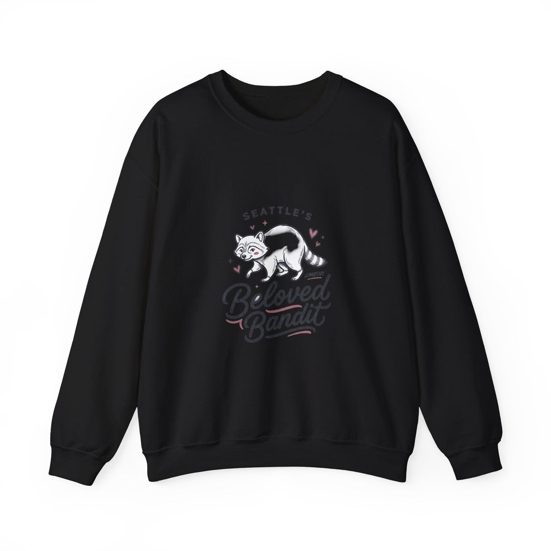 Beloved Bandit Raccoon Crewneck Sweatshirt | Seattle, Meme Wildlife