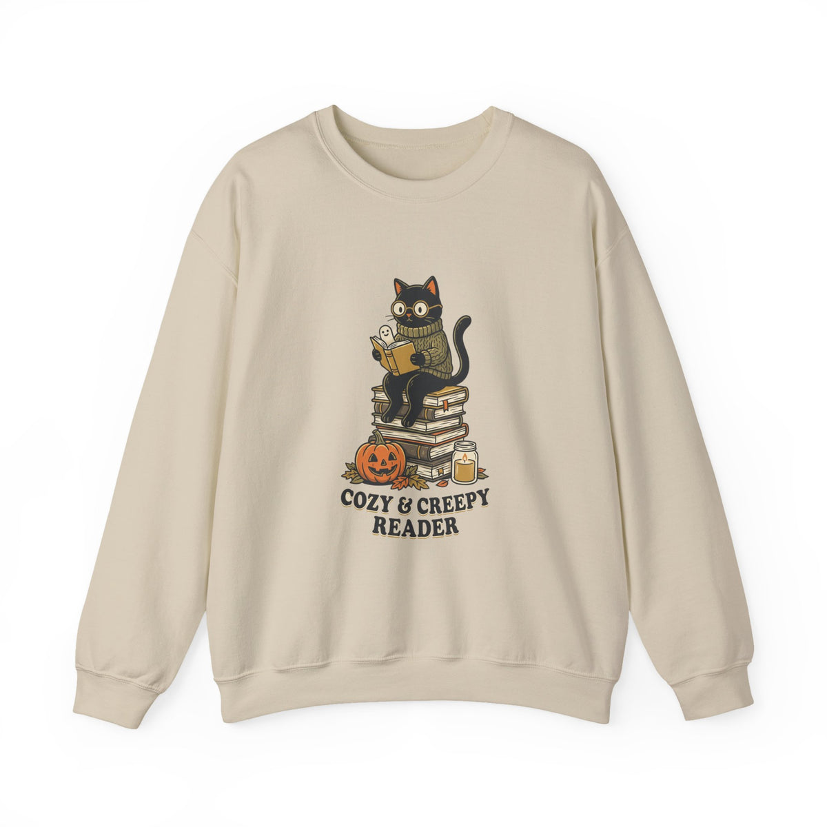 Cozy & Creepy Reader Sweatshirt | Spooky Reader Halloween Bookish