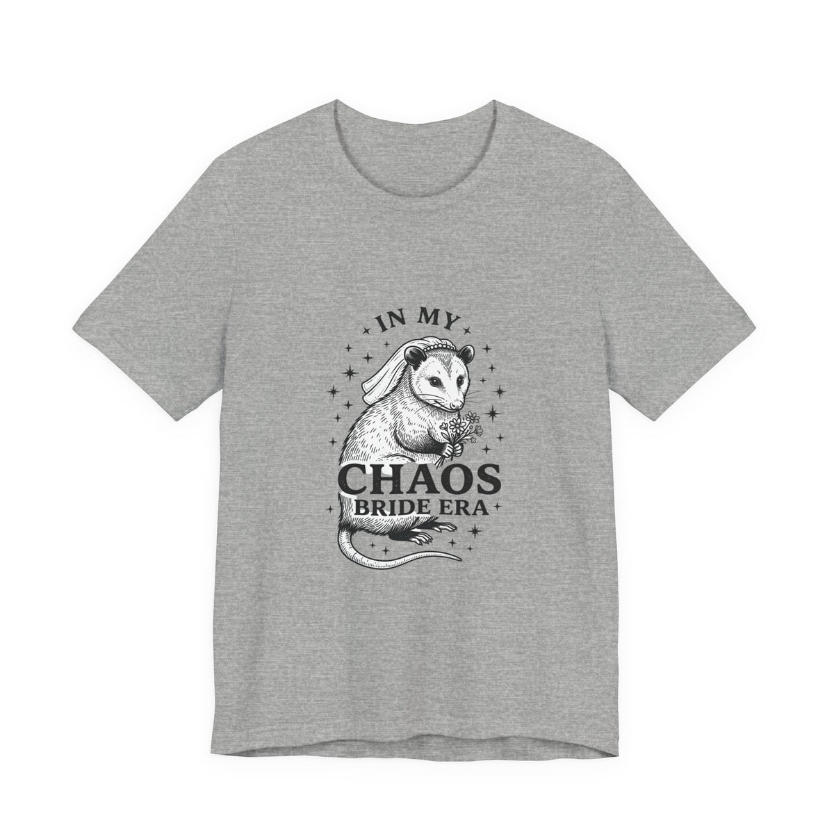 Chaos Bride Era Tee | Engaged Bride Slogan, Vintage Script Wedding Shirt