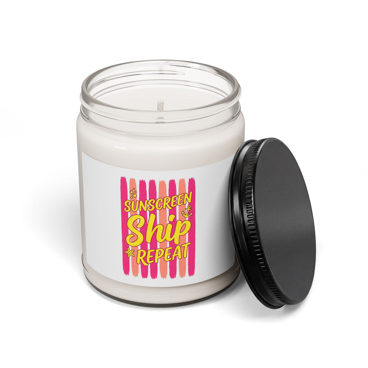 Sunscreen Ship Repeat Candle | Scented Soy, Tropical Cruise Vibes