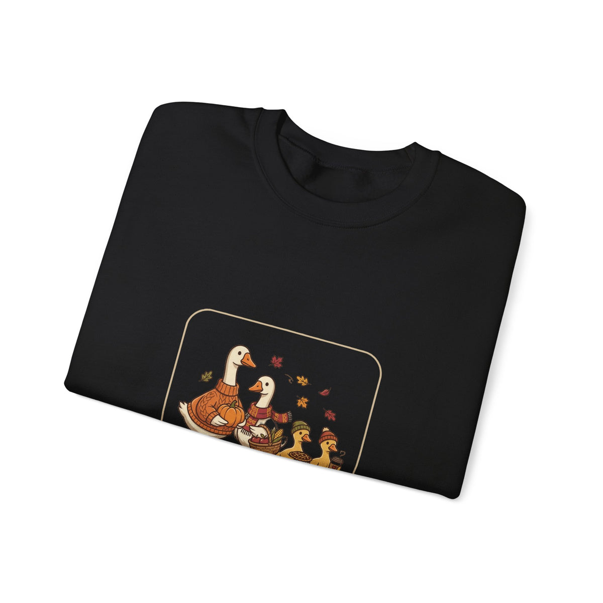 Thankful Flock Sweatshirt | Thanksgiving Turkeys, Fall Leaves, Harvest Cozy
