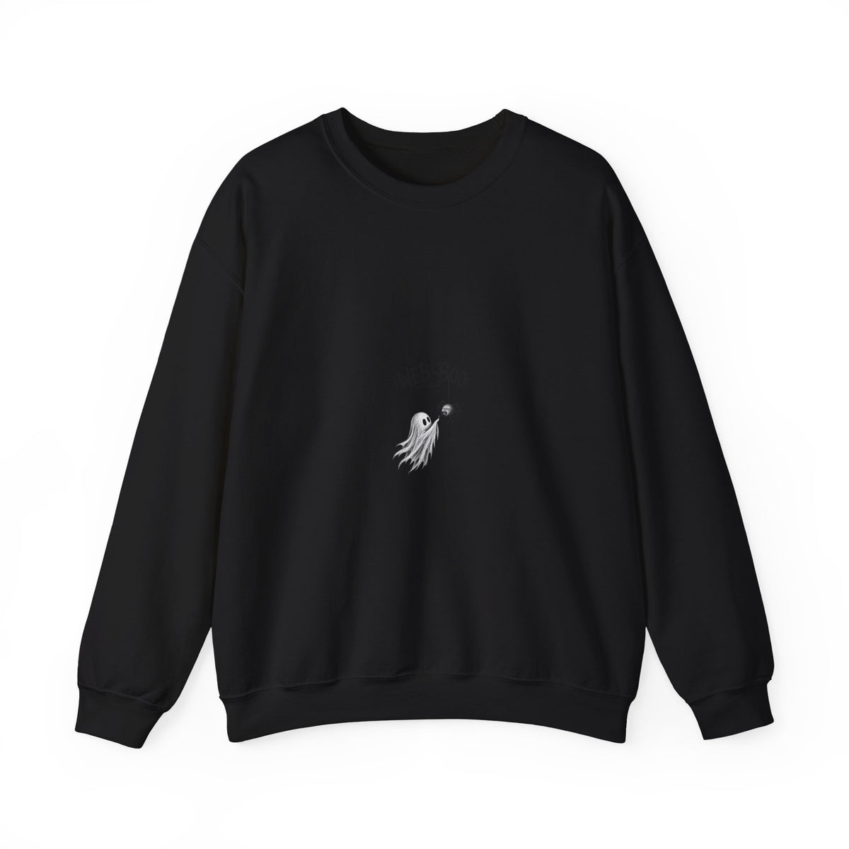 Ghost & Spider web sweatshirt — "Wee-Boo" Cute Halloween Crewneck