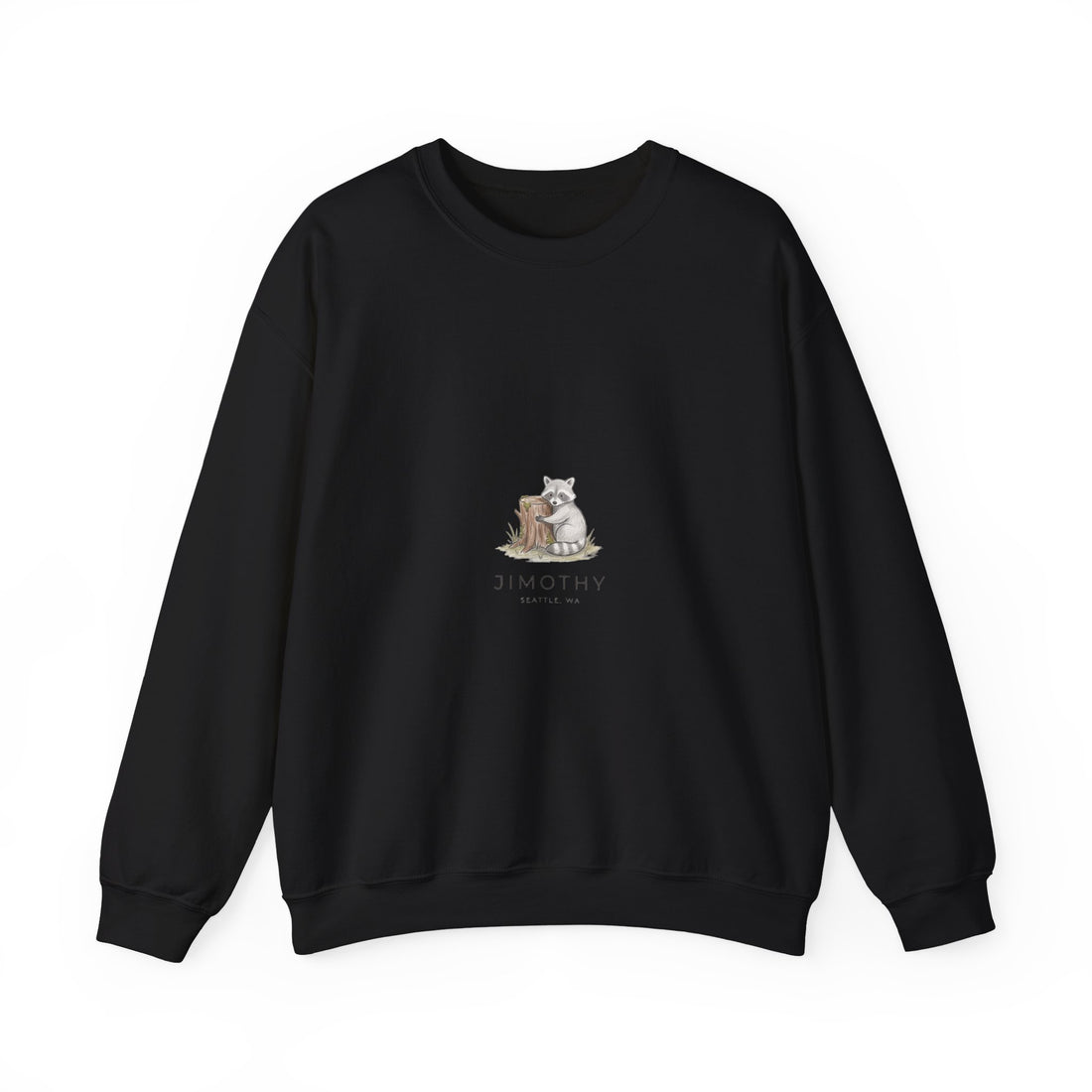Compact Raccoon Illustration Crewneck Sweatshirt | Seattle wildlife, meme mascot