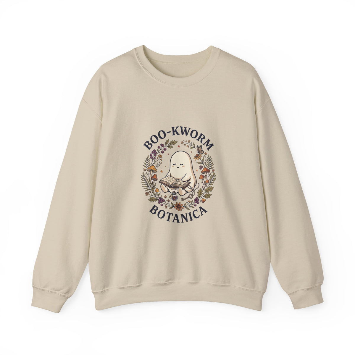 Boo-Kworm Botanica Sweatshirt | Spooky Reader, Cozy Halloween Bookish