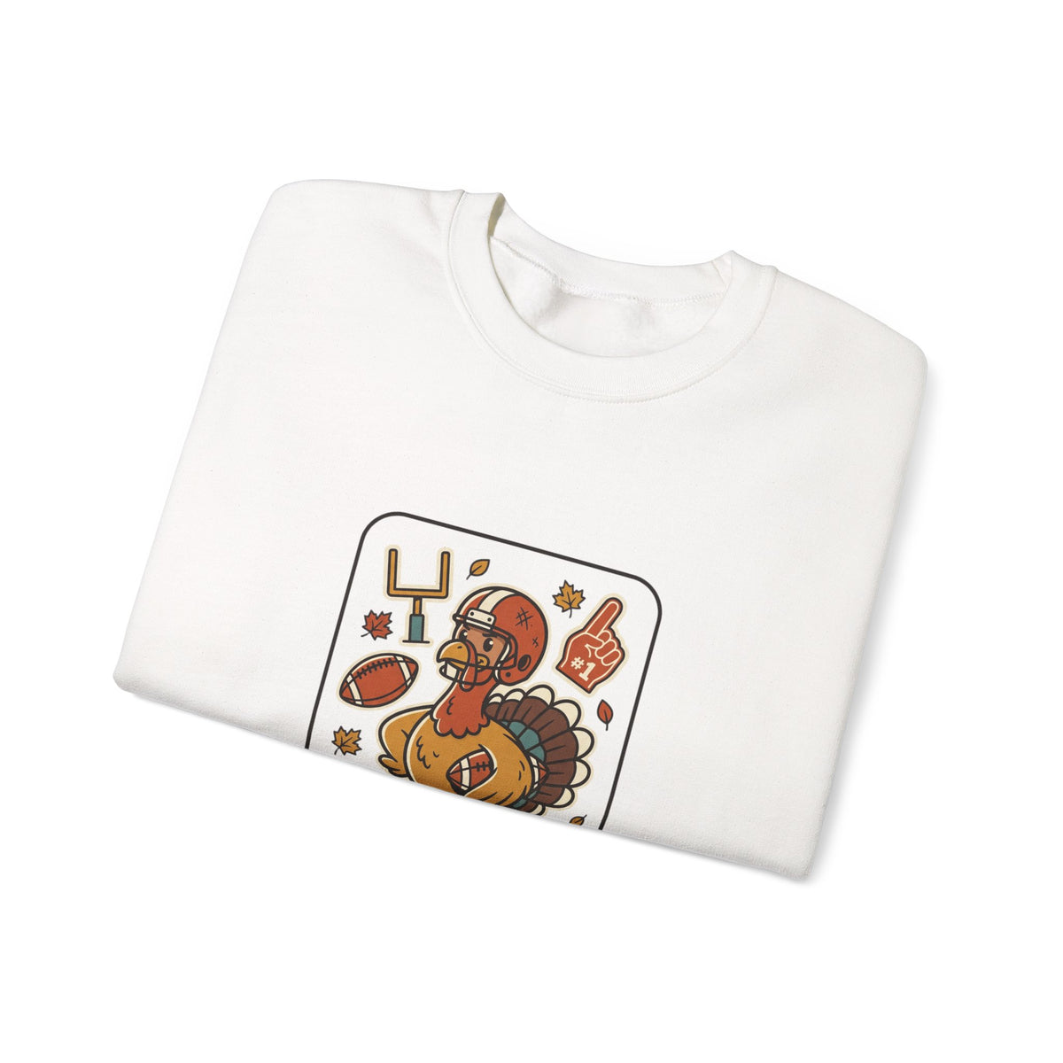 Turkey Bowl MVP Sweatshirt | Thanksgiving Football, Pumpkin & Fall Leaves