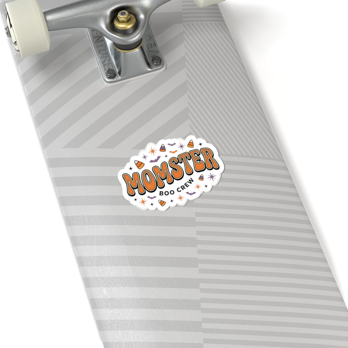 Momster Boo Crew Kiss-Cut Sticker | Halloween Mom, Cute Gothic Pumpkin Colors