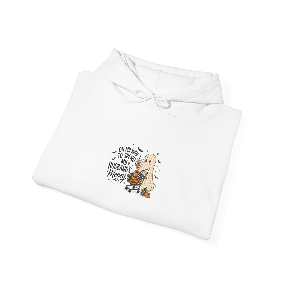 Halloween Dog Ghost Hoodie — "Trick or Treat?" Graphic Pullover