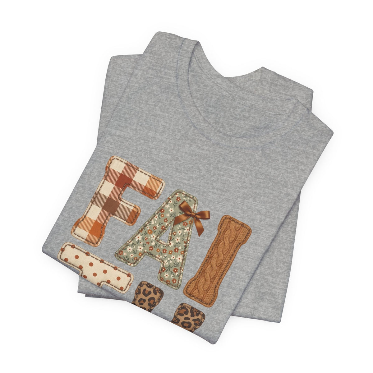 FAITH Fall Plaid Pumpkin Tee | Christian Autumn scripture tee