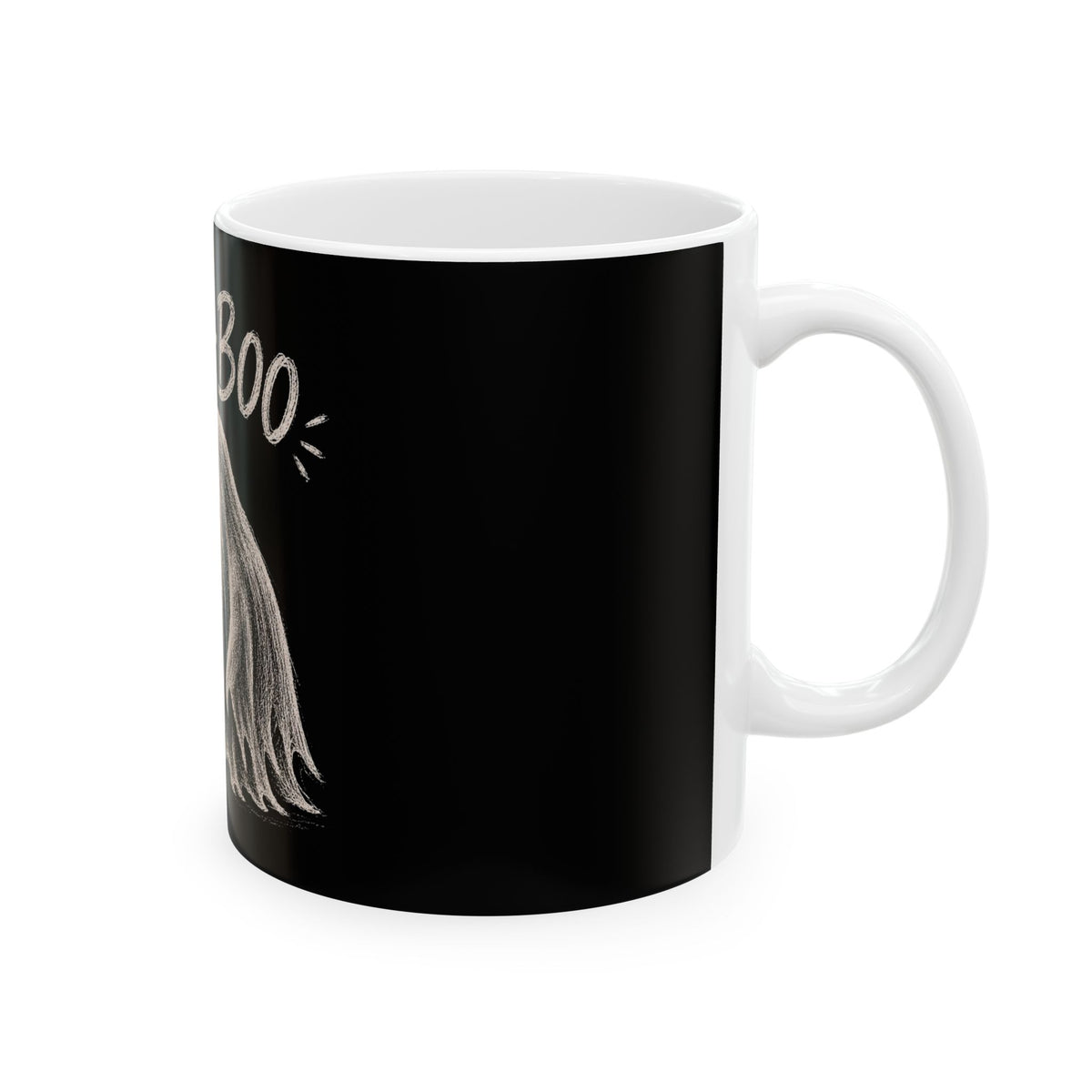 Meow-Boo Halloween Cat Ceramic Mug (11oz, 15oz)
