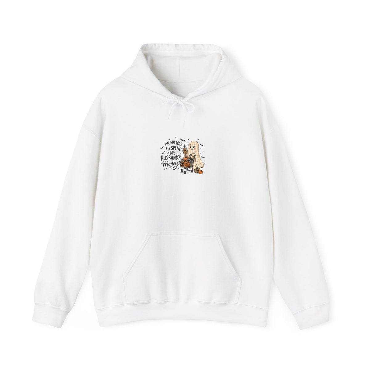 Halloween Dog Ghost Hoodie — "Trick or Treat?" Graphic Pullover