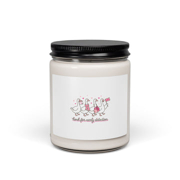 Breast Cancer Awareness Ribbon Ducks Soy Candle, Pink Support | 9oz