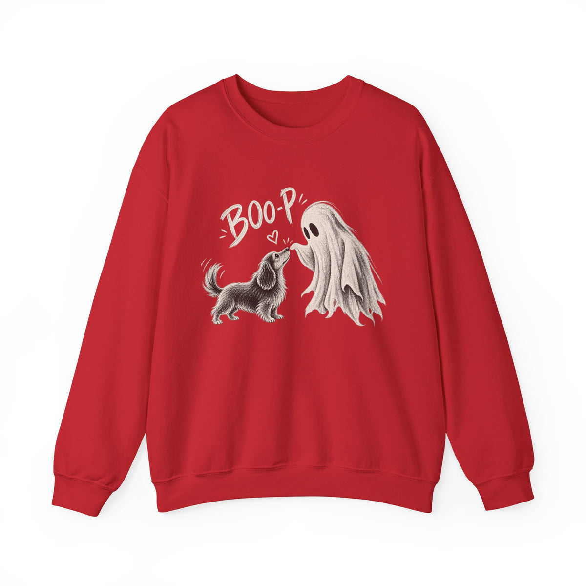Halloween Ghost & Dog "Boop" Crewneck Sweatshirt