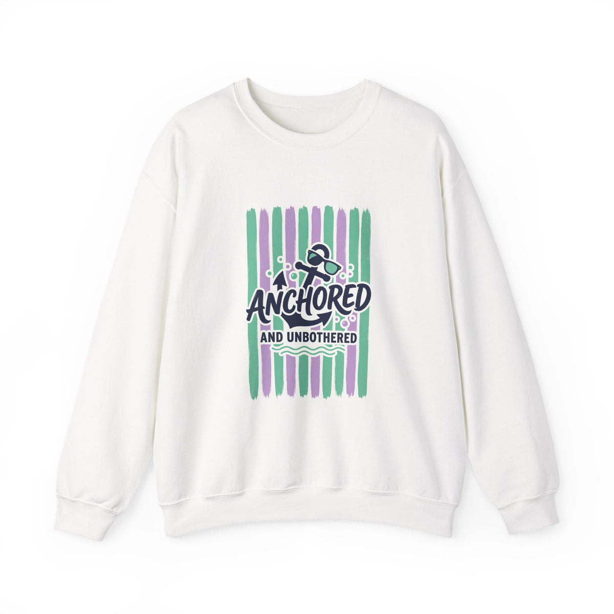 Anchored and Unbothered Sweatshirt | Cruise Vacation, Nautical Graphic