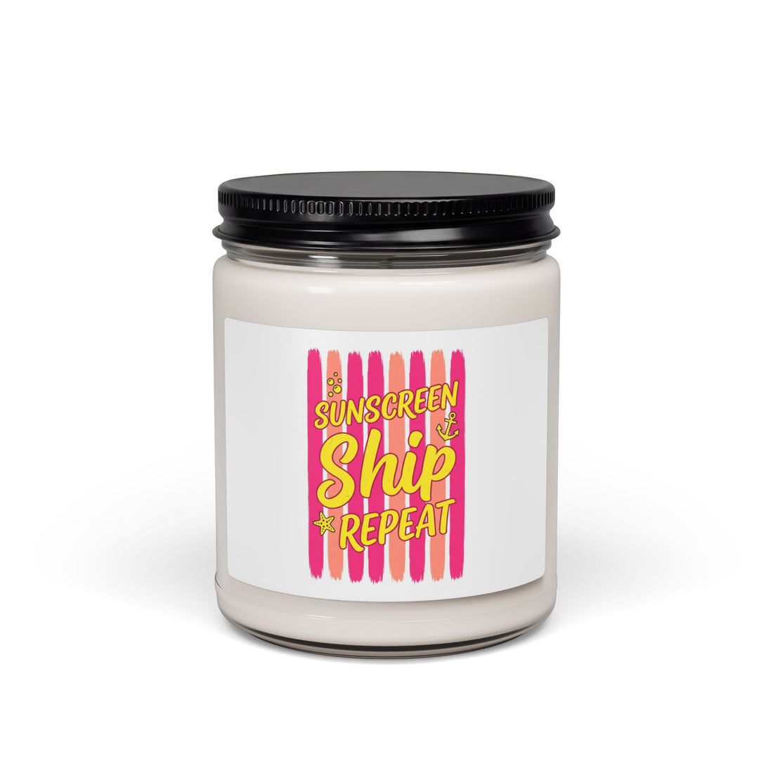 Sunscreen Ship Repeat Candle | Scented Soy, Tropical Cruise Vibes