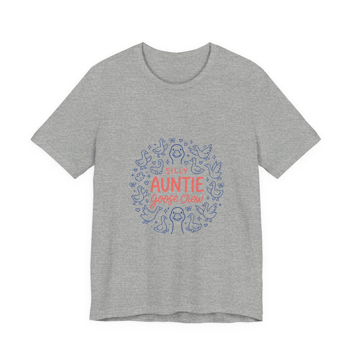 Silly Auntie Goose Crew T-Shirt | Auntie Apparel, New Aunt Tee