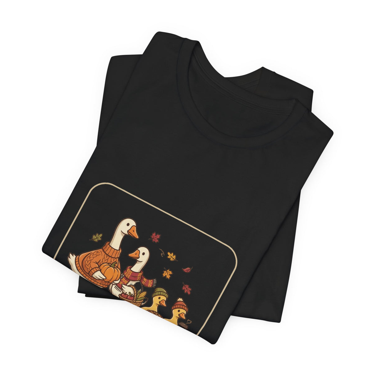 Thankful Flock Turkey Family Tee | Thanksgiving, Harvest Autumn Shirt