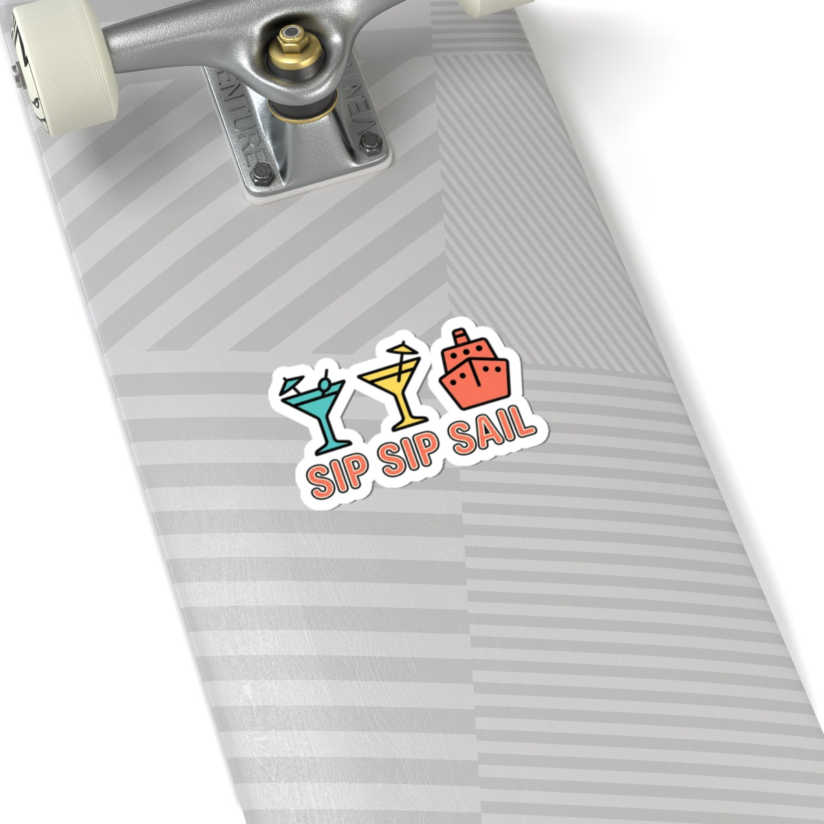 Sip Sip Sail Sticker | Cruise Vacation, Nautical Tropical Decal