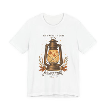 Your Word Is a Lamp T-Shirt | Christian Autumn, Psalm 119:105
