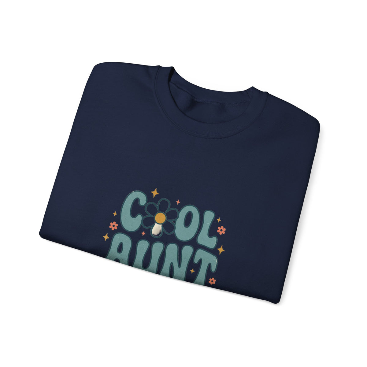 Cool Aunt Committee Sweatshirt | Auntie Apparel, Retro Daisy Graphic