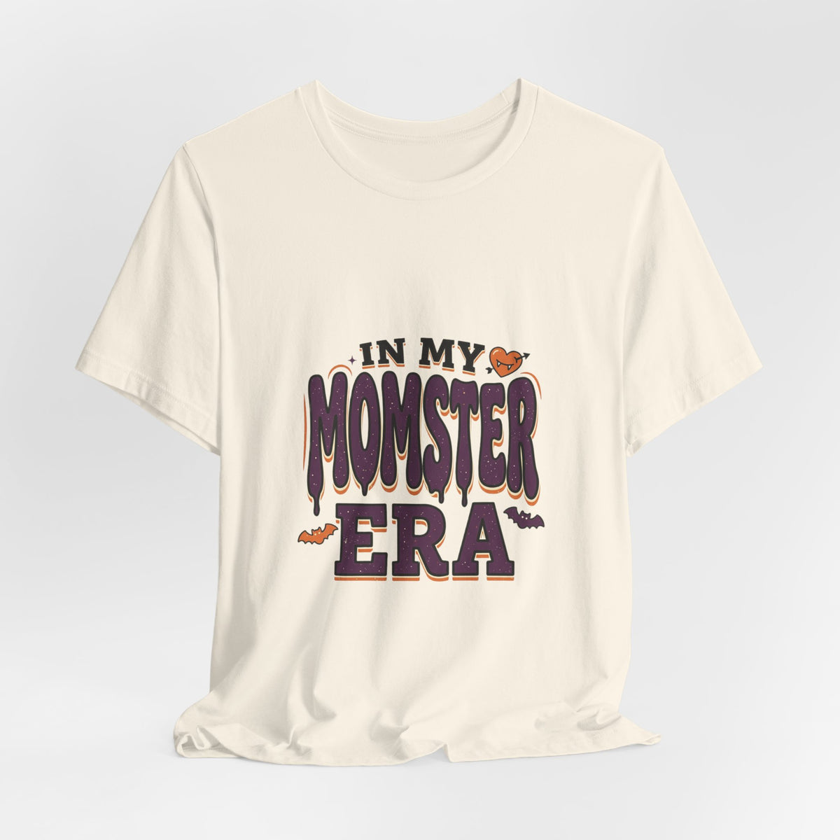 In My Momster Era T-Shirt | Halloween Momster, Drip Lettering, Bats