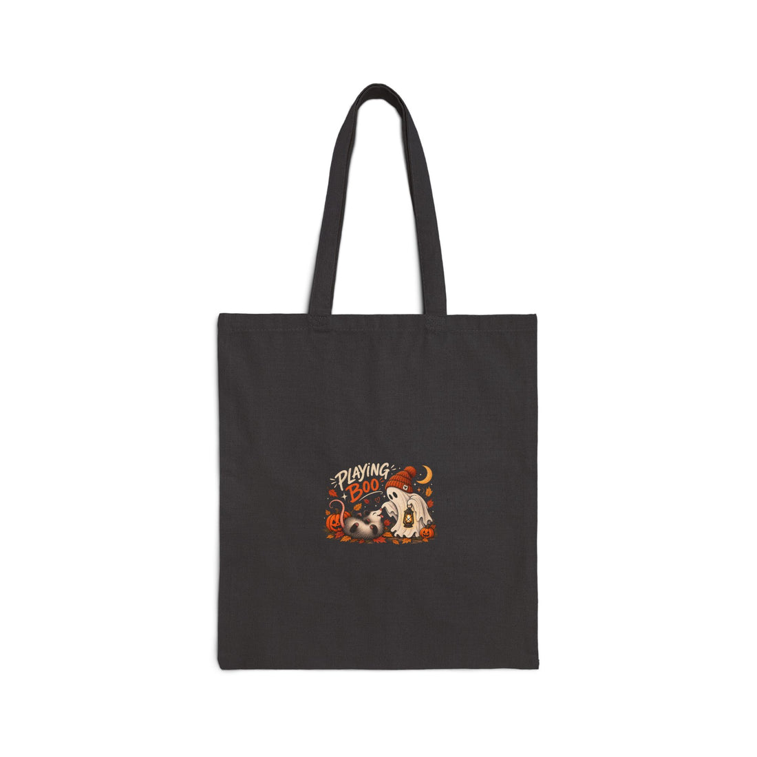 Halloween Gnome Tote Bag – Boo Autumn Pumpkin Cotton Canvas Tote