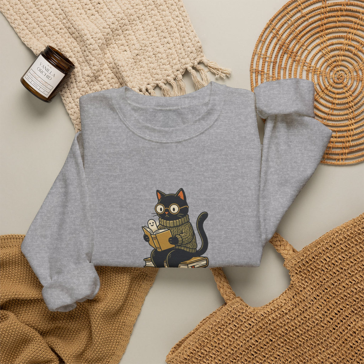 Cozy & Creepy Reader Sweatshirt | Spooky Reader Halloween Bookish